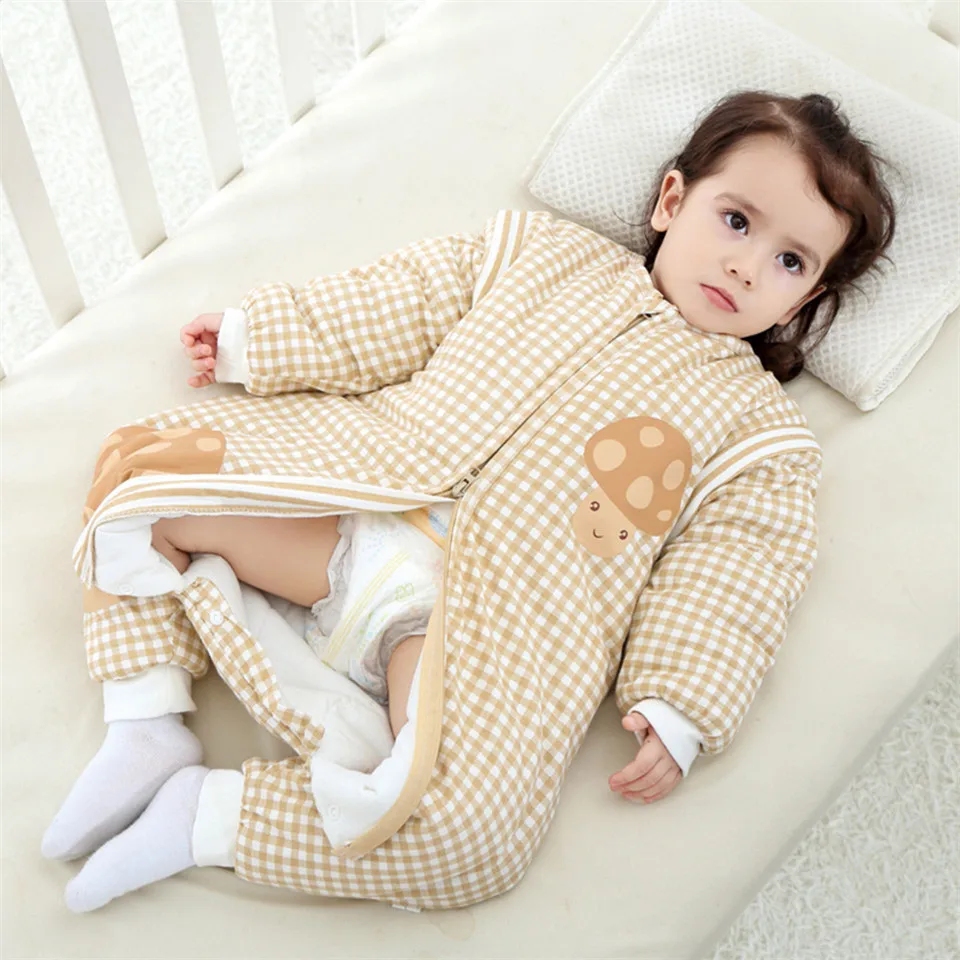 Спальный мешок для малышей, Весенняя детская одежда, подгузник для новорожденного, кокон, слон, принт, милый, высококачественный хлопок, съемный рукав, спальный мешок