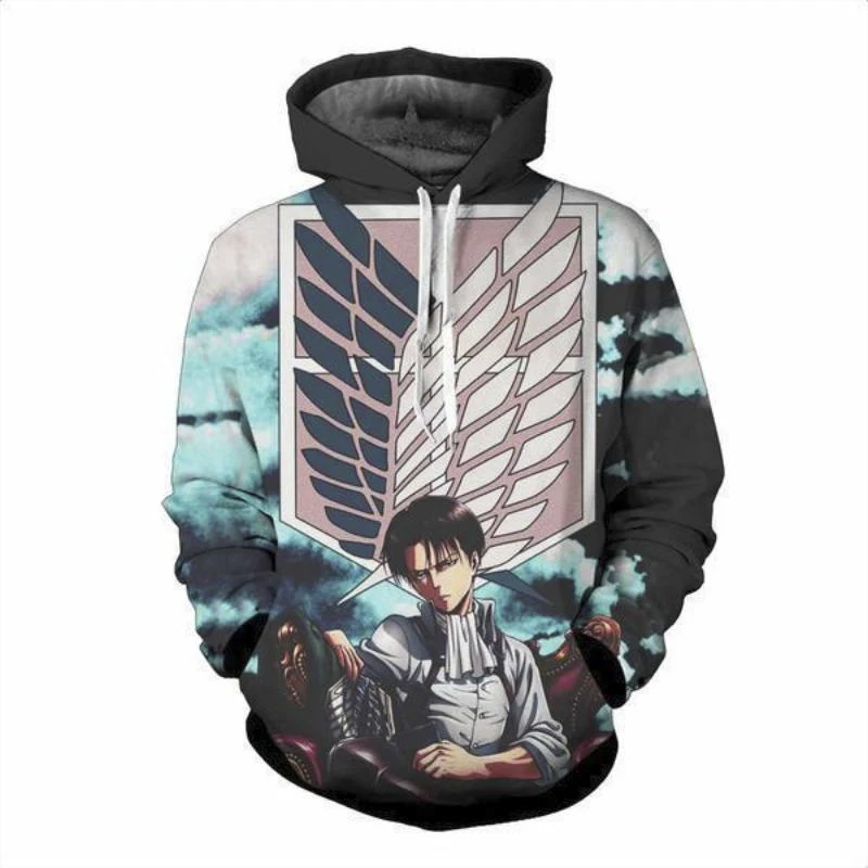 

Anime Hoodie Men/Women Attack on Titan 3D Print Hoodies Harajuku Sweatshirt Couple Tops Streetwear Family Gift Men Clothes 2019
