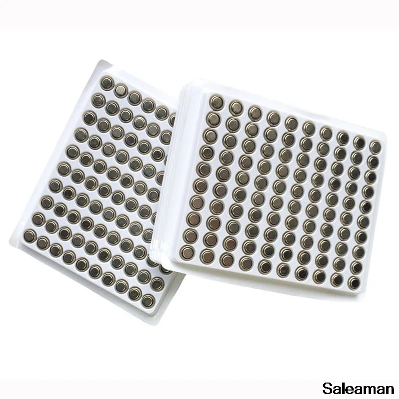 Saleaman 100 шт. LR41 AG3 SR41W 392 192 192A LR736 пуговица часы Батарея сотовый миниатюрные