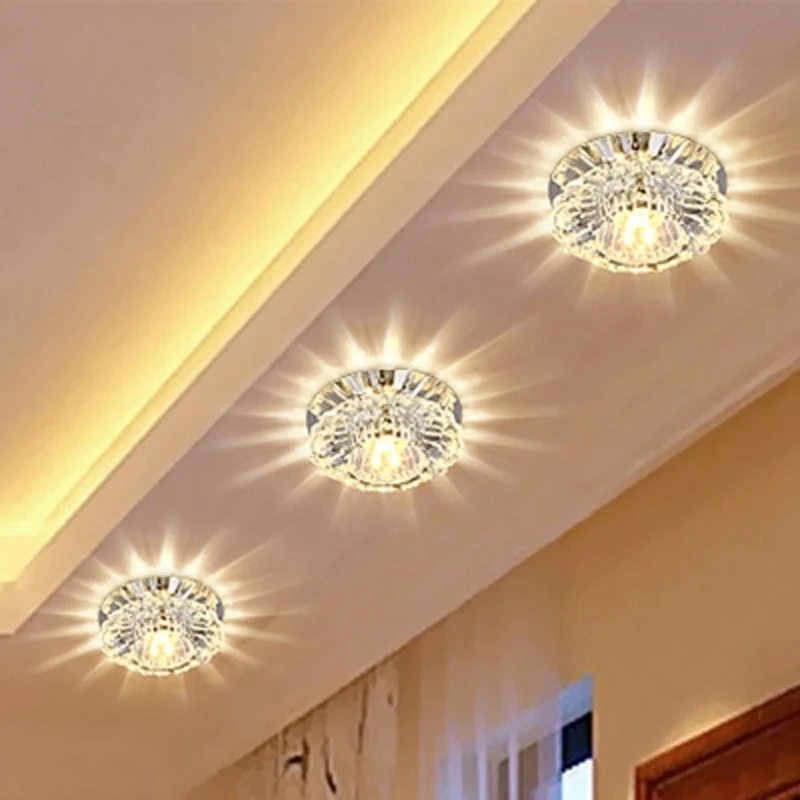Simple modern led light led embedded 3W living room ceiling hole lamp