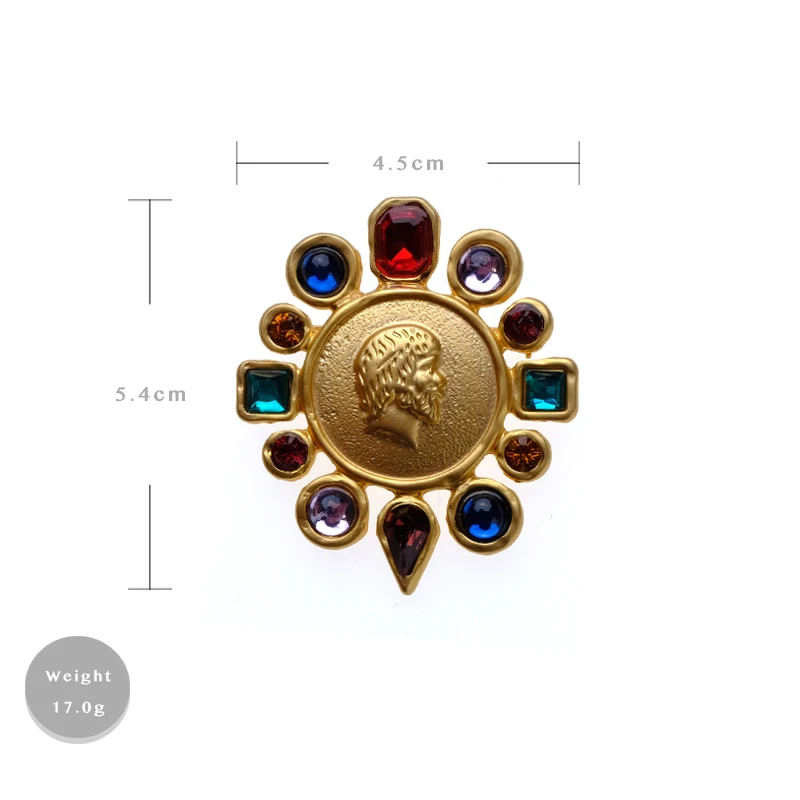 Бутик amorita gold human fine brooche