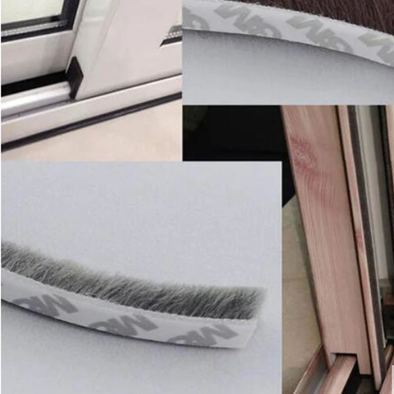 Самоклеящаяся лента для уплотнения окон и дверей 9 мм x 5 мм|excluder brush|draught excludersealing