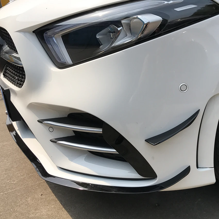 Спортивные наклейки на передний бампер для Mercedes Benz A Class W177 V177 A180 A200 A220 A250 накладка