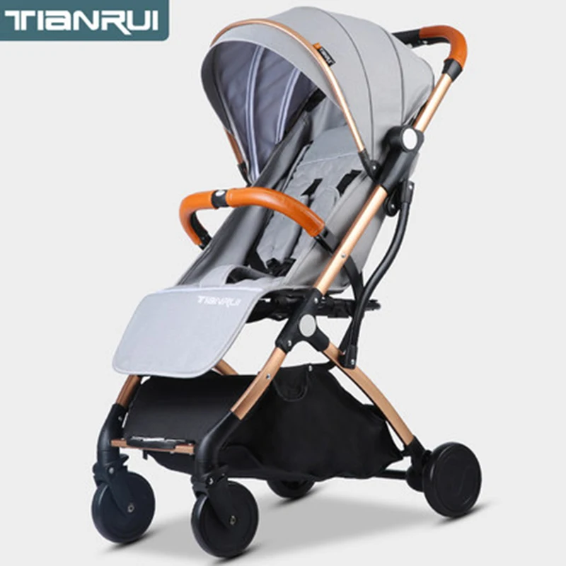 Baby stroller High landscape stroller Can sit and lay ultra light portable folding stroller baby se