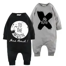 2016 Toddler Kids Infant Baby Girl Boy Romper XO print Long Sleeve Rompers font b Jumpsuit
