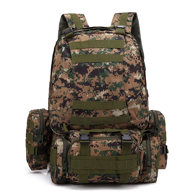 55L Military Tactical Backpack Assault Pack Outdoor Camping Hiking Travel Bag Cycling Climbing Rucksack Kitbag (27)