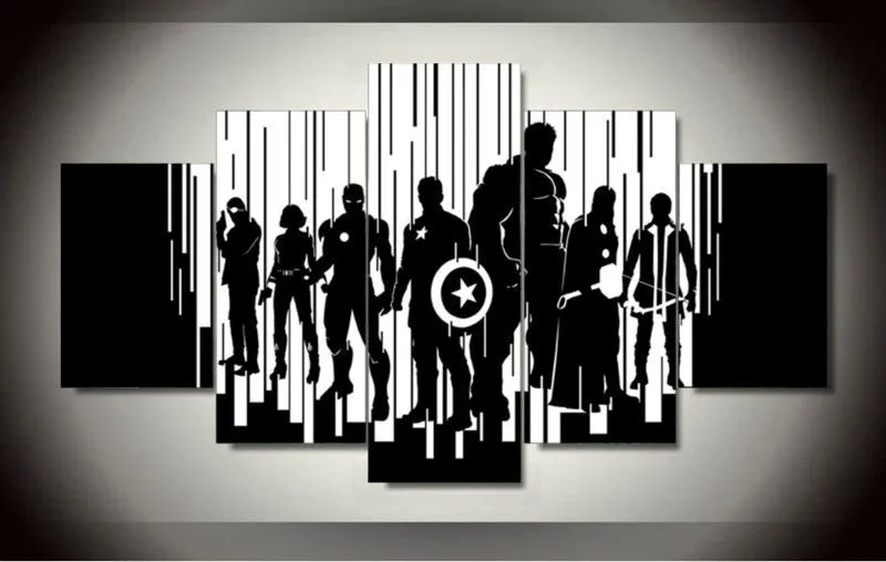 5-Panels-Black-White-Avengers-Canvas-Painting-Wall-Art-Canvas-Paintings-For-Living-Room-Wall-Decoracion (2)