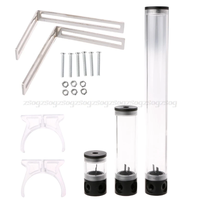 

PC Water Cooling Kit 50mm Diameter G1/4 Cylinder Reservoir 9/19/40cm For Computer Water Cooling O19 Dropship