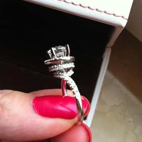 exquisite 2 ct top luxury synthetic diamonds sterling silver wedding ring engagement ring for women synthetic - Cheap Sterling Silver Wedding Rings exquisite 2 ct top luxury synthetic diamonds sterling silver wedding ring engagement ring for women synthetic - Cheap Sterling Silver Wedding Rings
