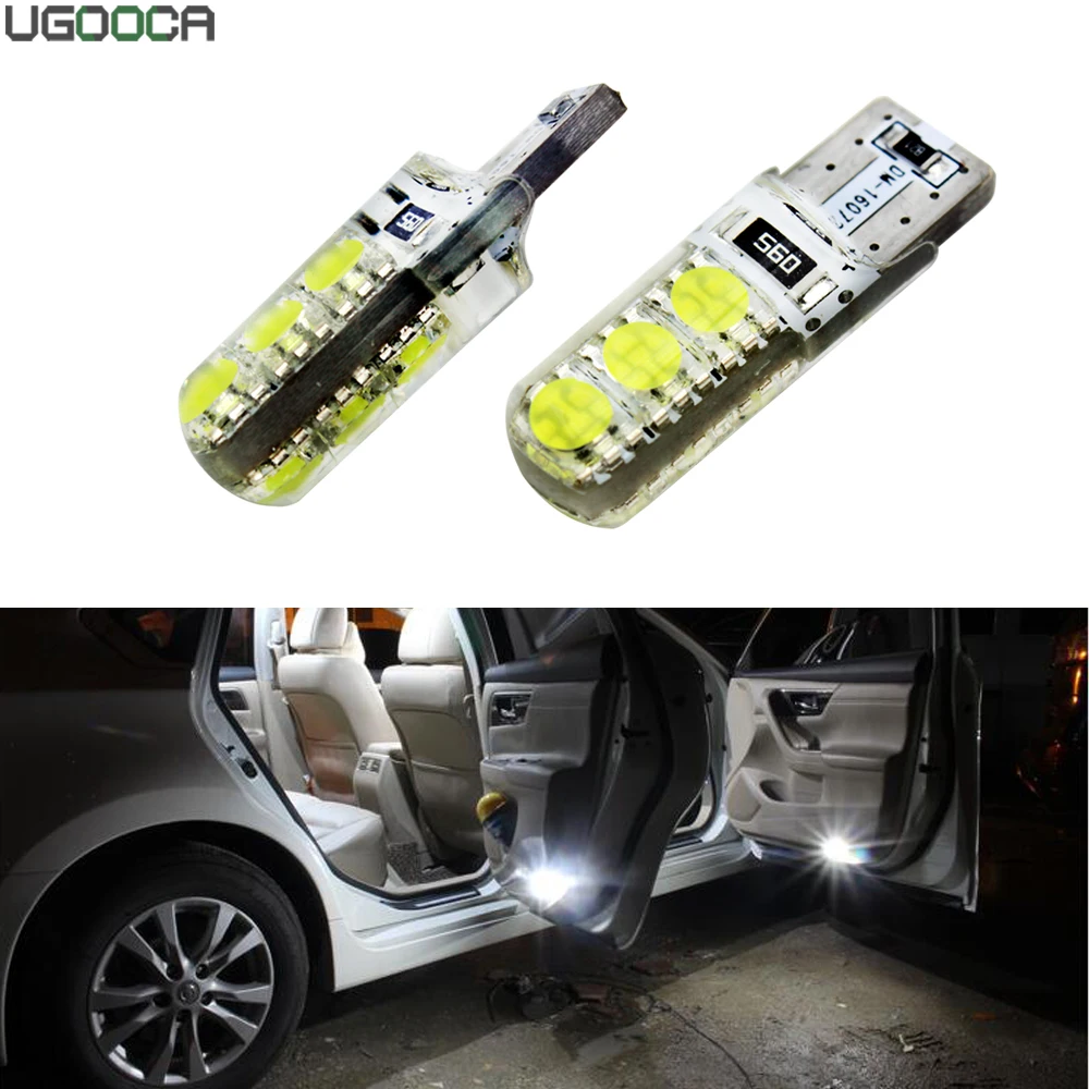 2 шт. автомобисветильник светодиодные лампы T10 W5W COB SMD 12 В 194 501 | Автомобили и