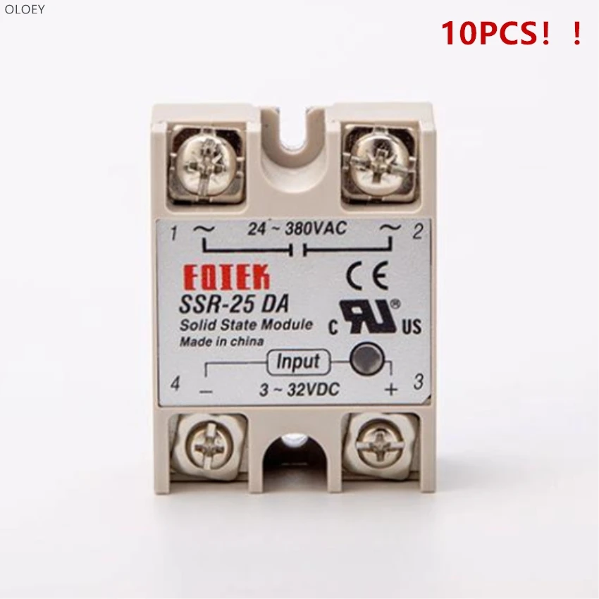 

10PCS/LOT solid state relay SSR- 60 80 90 100DA NEW 3-32V DC TO 24-380V AC