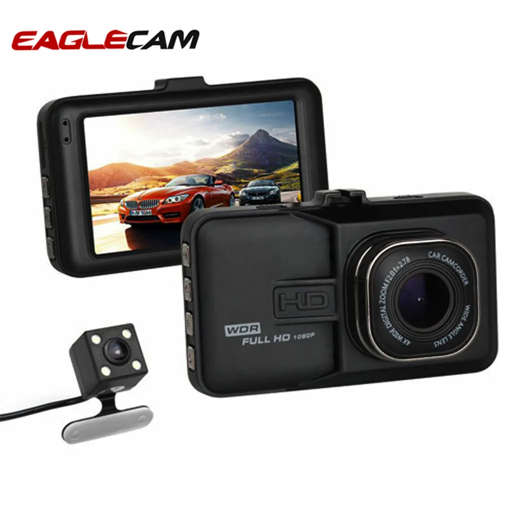 Car DVR Car Camera Dash Camera Video Recorder Dual Camera two cameras DVRS T636 1080P Full HD 170 Degree angle Night version