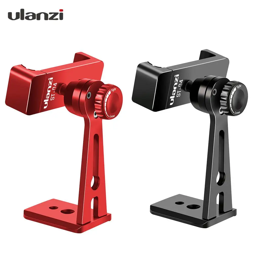 

Ulanzi Adjustable ST-04 Tripod Mount Adapter Vertical 360 Rotation Phone Clipper Stand for iPhone X 8 7 Huawei Samsung Xiaomi