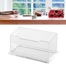 Акриловые портрет коробка для визиток Коробки открытки прозрачный держатель для дома, офиса, школы поставки