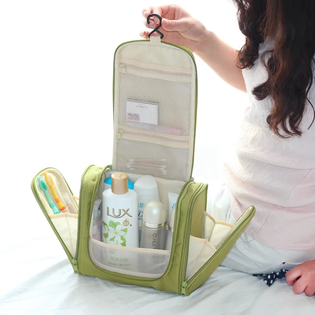 Waterproof Men Hanging Makeup Bag Nylon Travel Organizer Cosmetic Waterproof Men Hanging Makeup Bag Nylon Travel Organizer Cosmetic For Women Large Necessaries Make Up