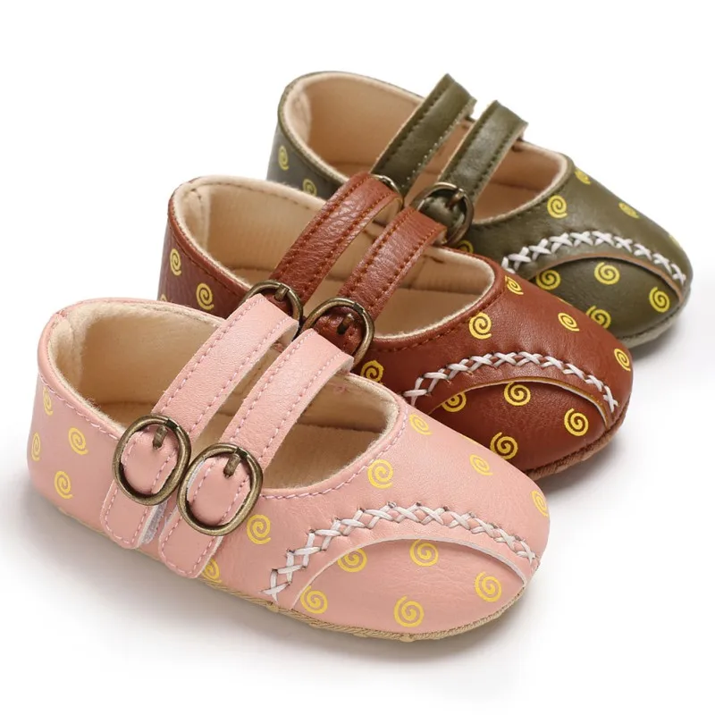 

Toddler Baby Girl Shoes Soft PU Fashion Princess Shoes Print Infant First Walkers Newborn Baby Shoes