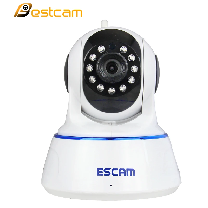Escam QF002 HD 720P WIFI IP Camera Indoor Infrared Dome Pan Tilt IR-Cut Night Vision Wireless Security Camera Support 32GB Card