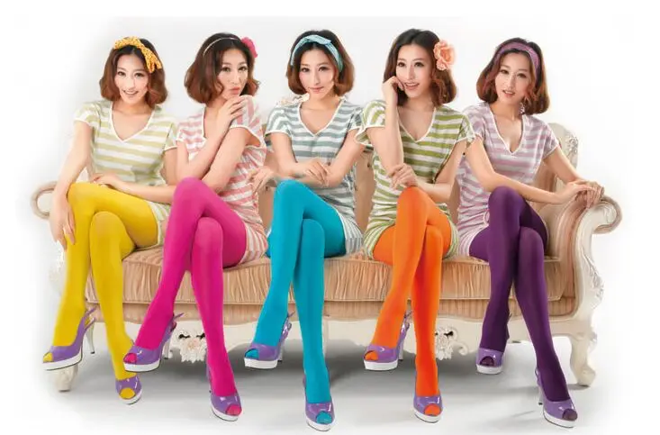 

High-end 80D Women's Fashion necessary candy color Velvet Tights Lady thin legs anti silk stockings Ms sexy elastic soft Tight