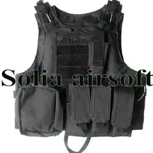 Тактический проволока стальная Молл пластина Перевозчик жилет провода стали в для охоты черный