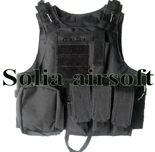 

Tactical wire steel molle plate carrier vest WIRE-STEEL-IN for hunting Black