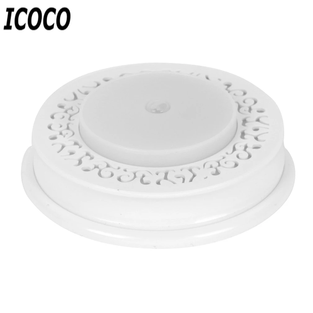 Icoco стильный зарядка через USB движения Индукционная светодиодный свет ночи ABS Круглый Сенсор Энергосбережение аварийного бра для коридора