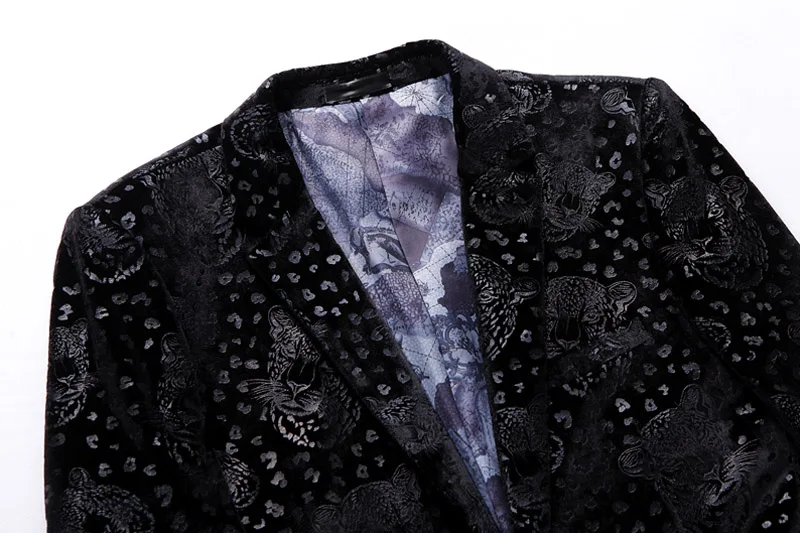 Men'S New Slim British Style Fashion Temperament Casual Suit Jacket High Quality Luxury Trend Leopard Blazer Men'S New Slim British Style Fashion Temperament Casual Suit Jacket High Quality Luxury Trend Leopard Blazer
