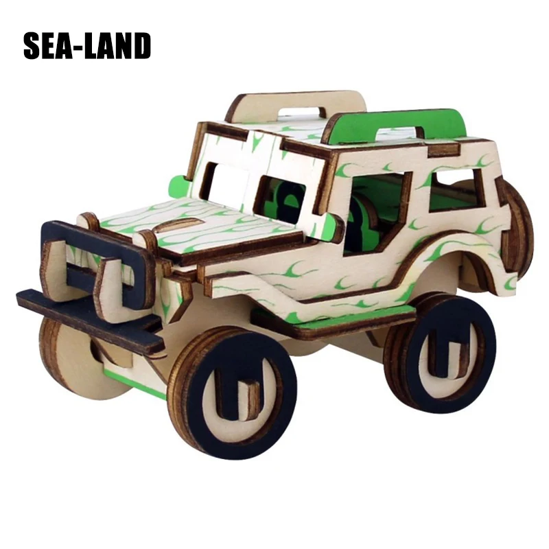 

Car Truck DIY 3D Wooden Puzzles Game Children Educational Puzzle Toys Kids Montessori Model Building Puzzles Hobbies Gift Adult
