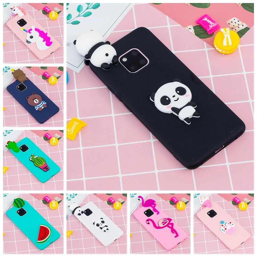 

3D Case For Huawei Mate 20 Case Cute Panda Unicorn Flamingo Phone Case For Huawei Mate 20 Coque For Huawei Mate20 Case Capinha