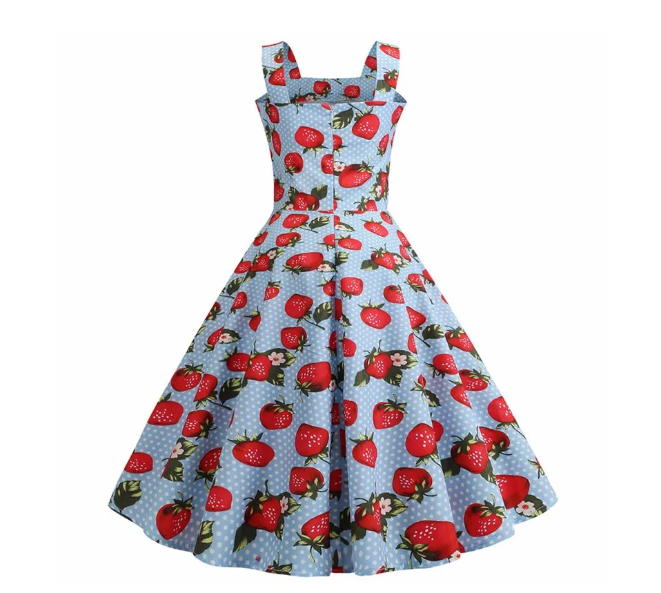 Женское летнее платье, винтажное платье в горошек, большие качели, 50s 60 s, ретро рокабилли, красные вечерние платья, Vestido размера плюс
