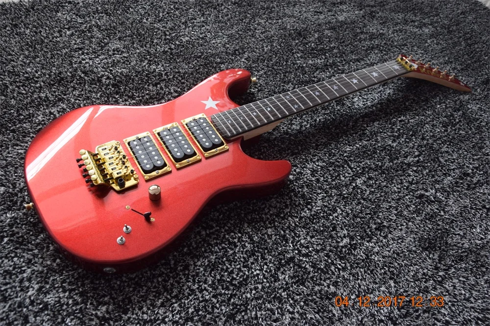 Kramer Electric Guitar Gold Floydrose Tremolo Good Quality