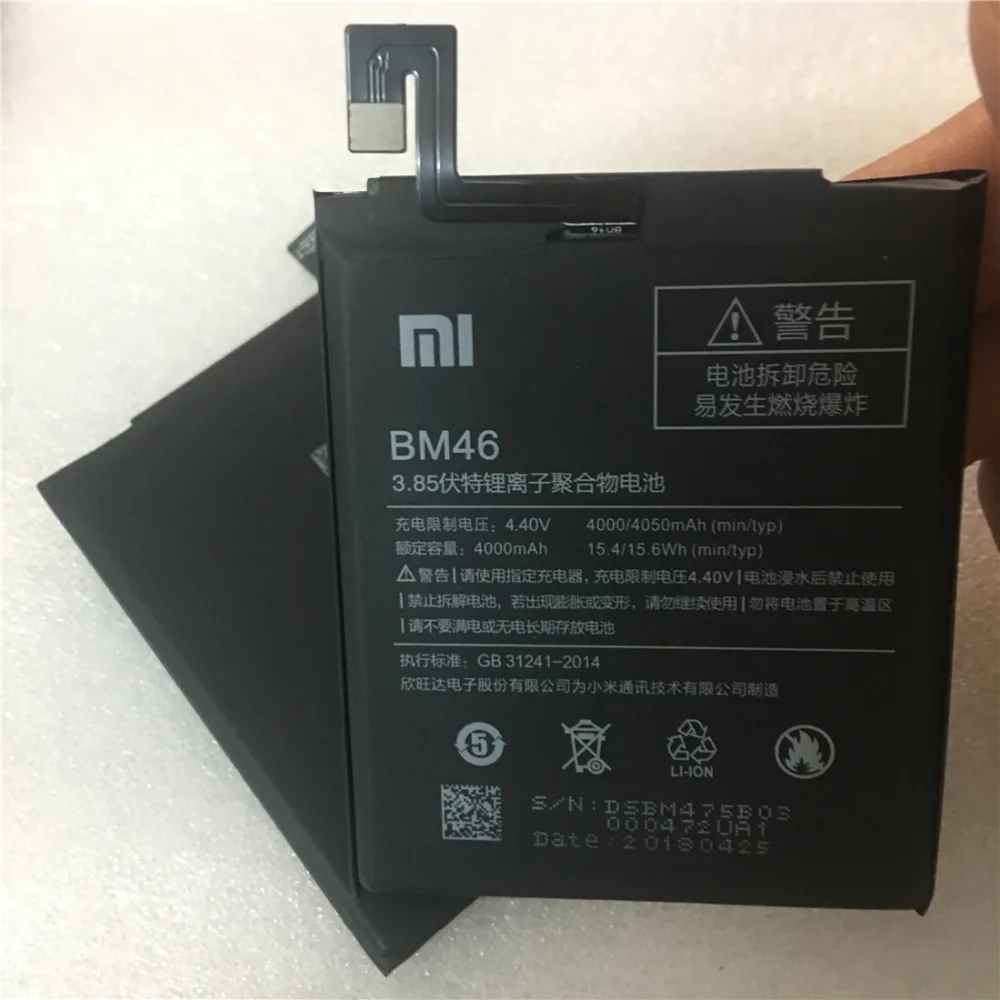 

100% Original Backup new BM46 Battery 4000 mAh for Xiaomi Hongmi Redmi Note3 Note 3 Battery In stock With Tracking number