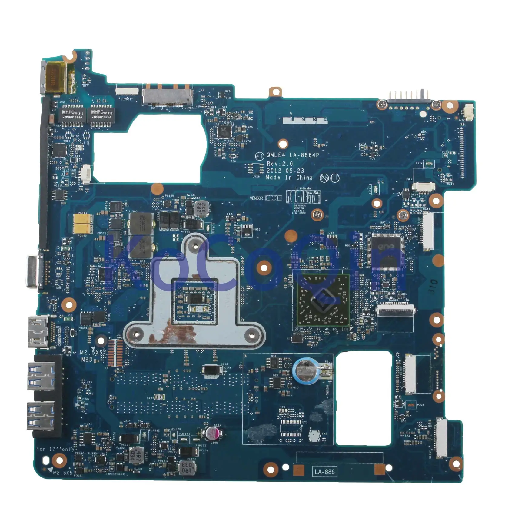 Great Value  KoCoQin Laptop motherboard For SAMSUNG NP355V5C NP365E5C NP365 Mainboard QMLE4 LA-8864P BA59-03399A