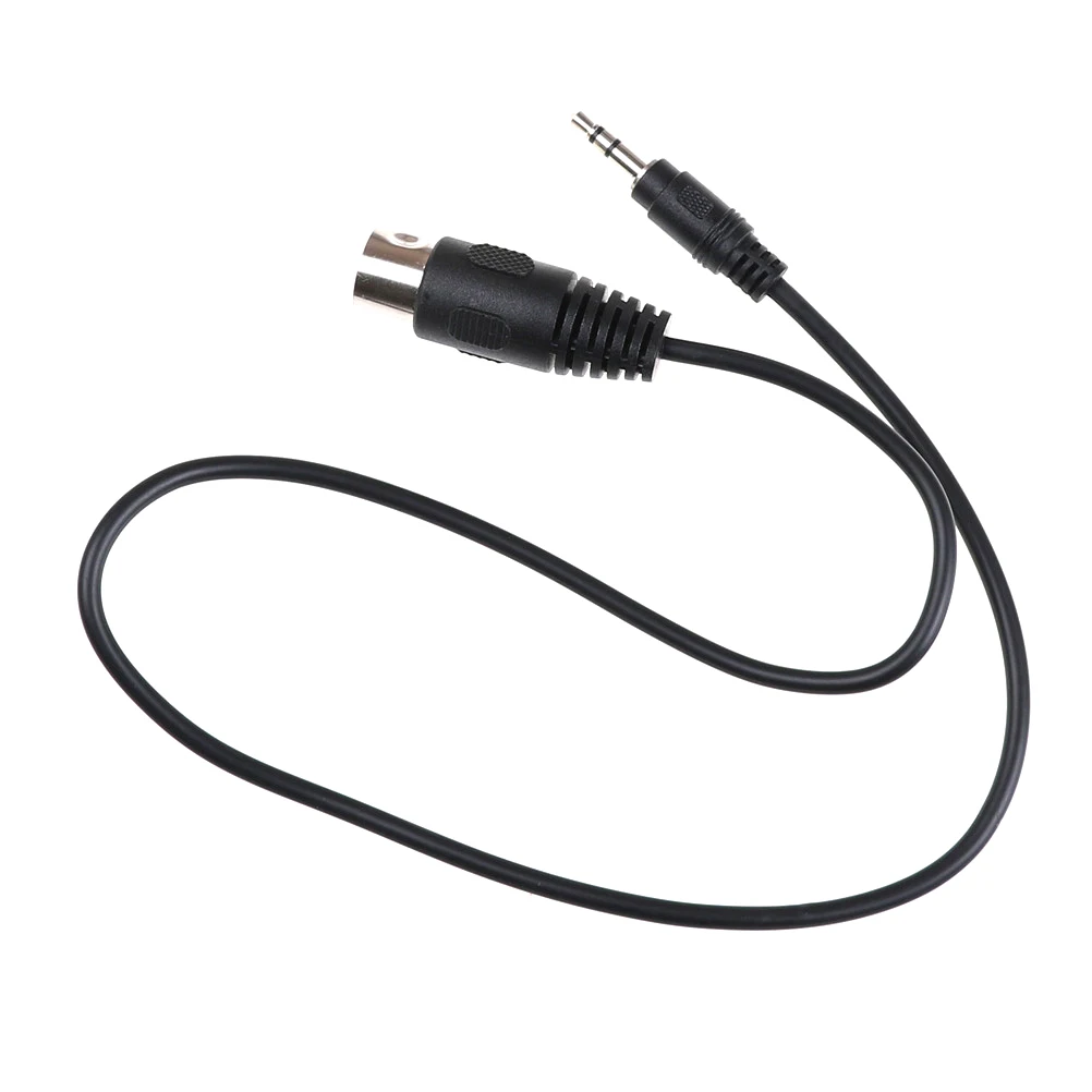 

1pc 0.5m DIN 5 Pin Din MIDI Male Plug To 3.5mm Male Stereo Jack Audio Cable 50cm