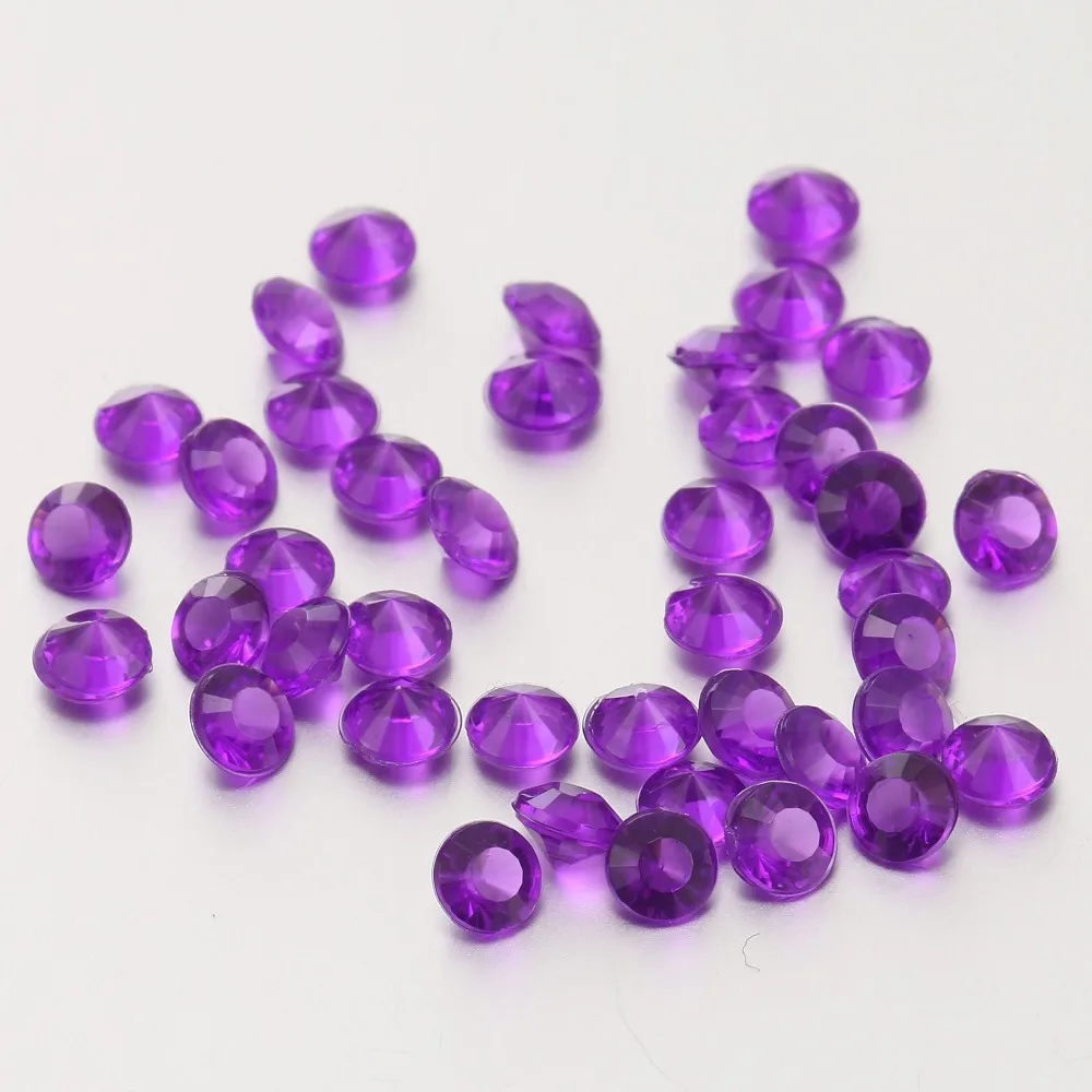 10000 Dark Purple Wedding Table Decoration Diamond Crystal