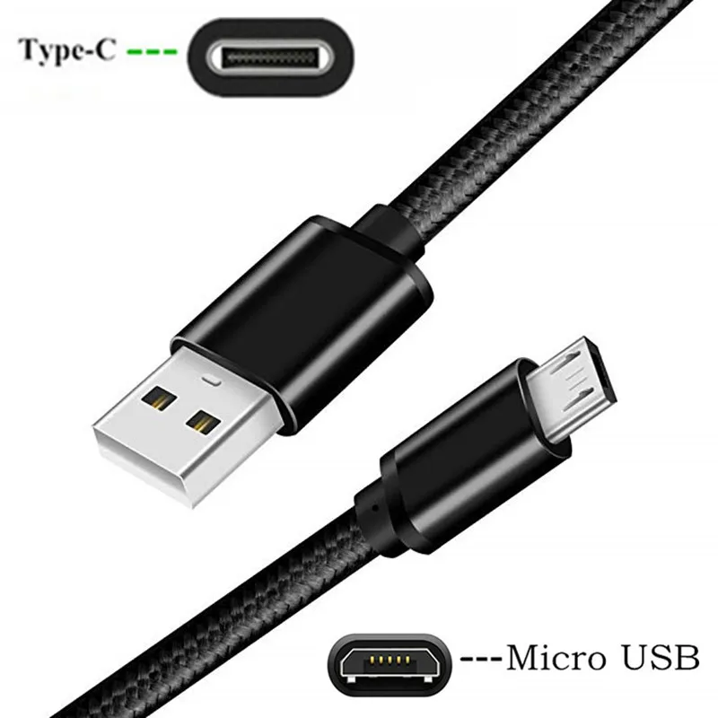 

For Huawei P9 Mate 20 lite pro 10 9 Honor View 20 8X 7A Type C cable Micro usb fast Charger For Galaxy S10 S9 A9 A8 A6 A7 2018