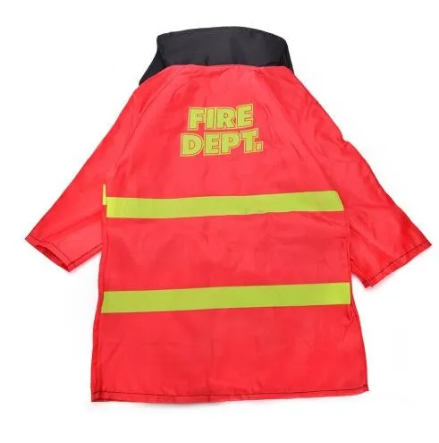 Personality 1Set Kid Child Halloween Christmas Cosplay Firefighter Fireman Costume Free Size -3