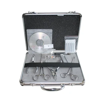 

Tattoo Body Piercing Gun Kit Tool Needles For Tattoo Equipment with VCD P002 Free Shipping