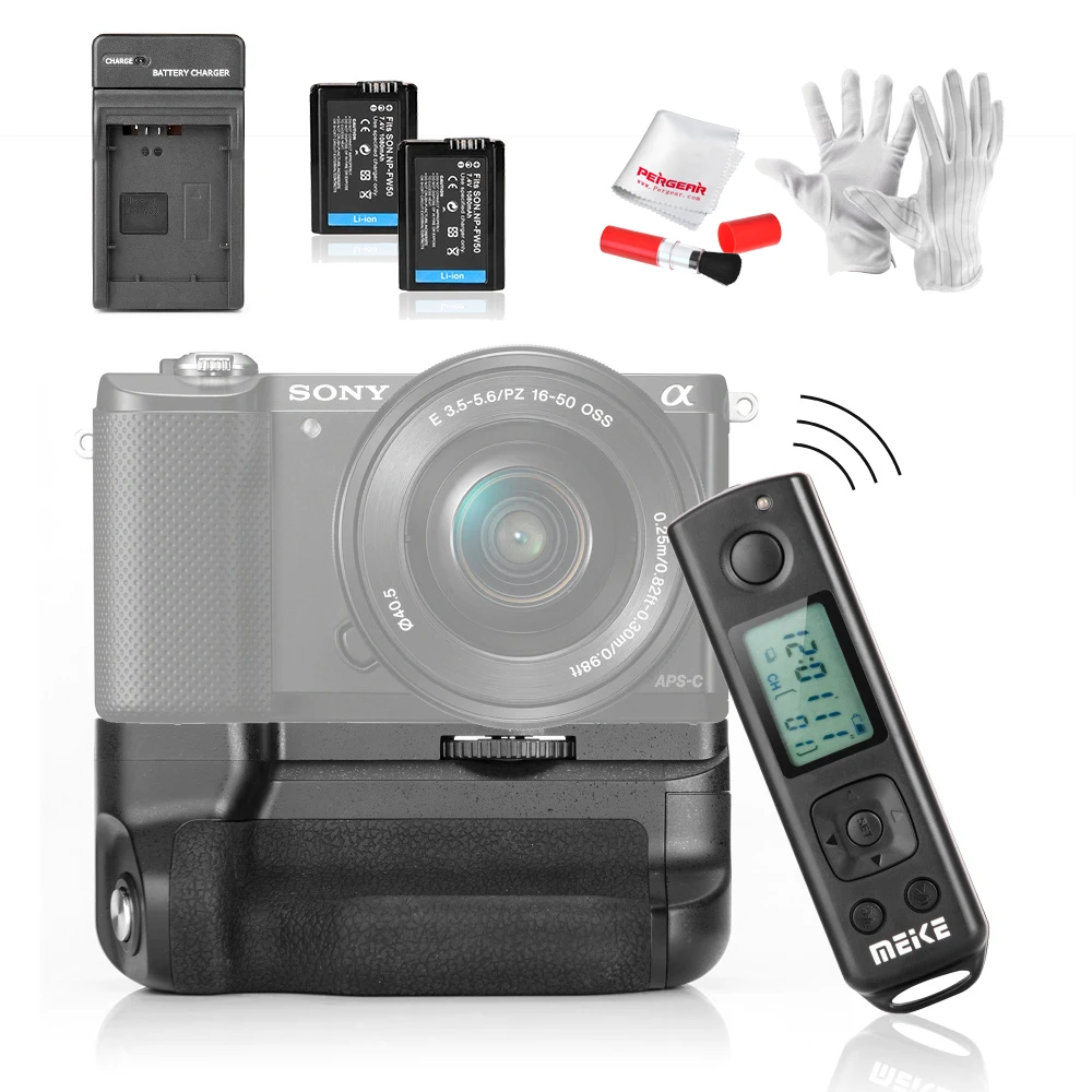 Prix pour 2 Pcs Batteries Meike MK-A6300 pro Batterie Holder Grip Intégré 2.4G Sans Fil Costume De Télécommande pour Sony A6300 avec Chargeur Prix pour 2 Pcs Batteries Meike MK-A6300 pro Batterie Holder Grip Intégré 2.4G Sans Fil Costume De Télécommande pour Sony A6300 avec Chargeur
