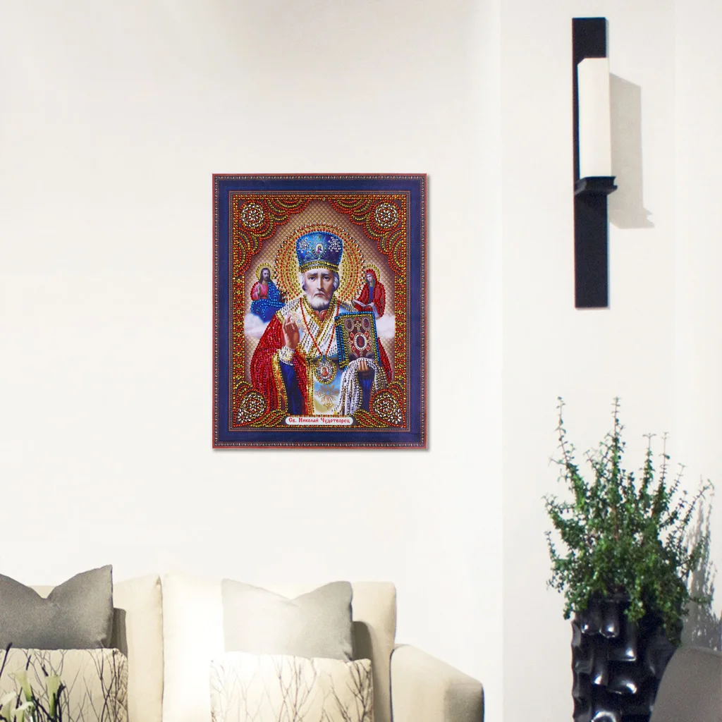 5d Diy Алмазная картина особой формы, вышивка крестом, религиозная икона лидера, Мужская Алмазная настоящая религиозная Алмазная вышивка