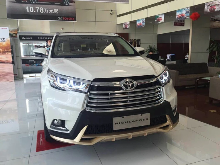 Автомобильный Стайлинг для Toyota фара Highlander в сборе- Highlander светодиодные фары поворотного сигнала drl H7 с hid комплектом 2 шт