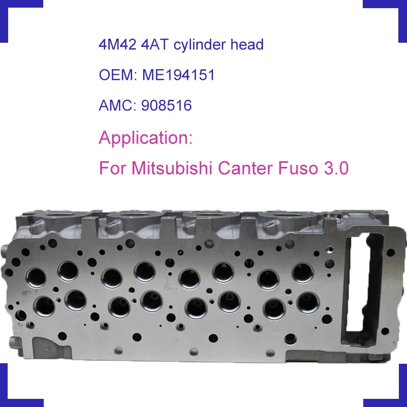 

4M42 bare diesel engine cylinder head kit for Mitsubishi Canter Pajero Fuso 2977cc 3.0L 3.0TDi 2007- ME194151 908516