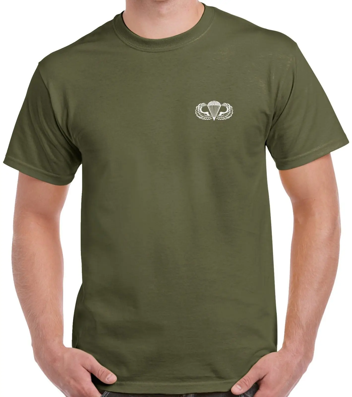 

Airborne T-Shirt - 2 Sided Tee - 82nd 101st Paratrooper - 0027-2