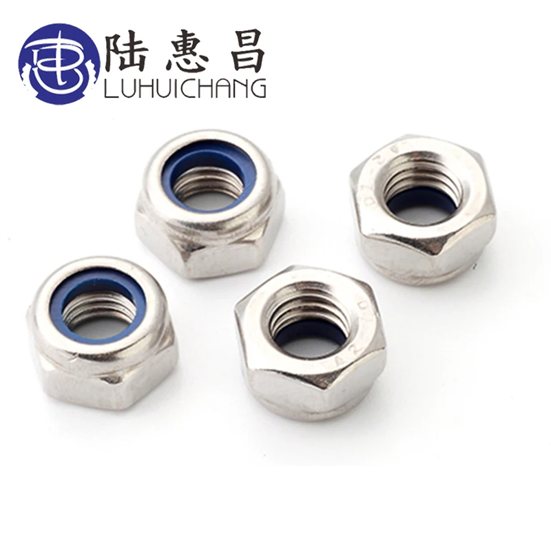 LUCHANG Бесплатная доставка 200 шт M3 M4 M5 M6 m8 m10 m12 304 нержавеющая сталь нейлон