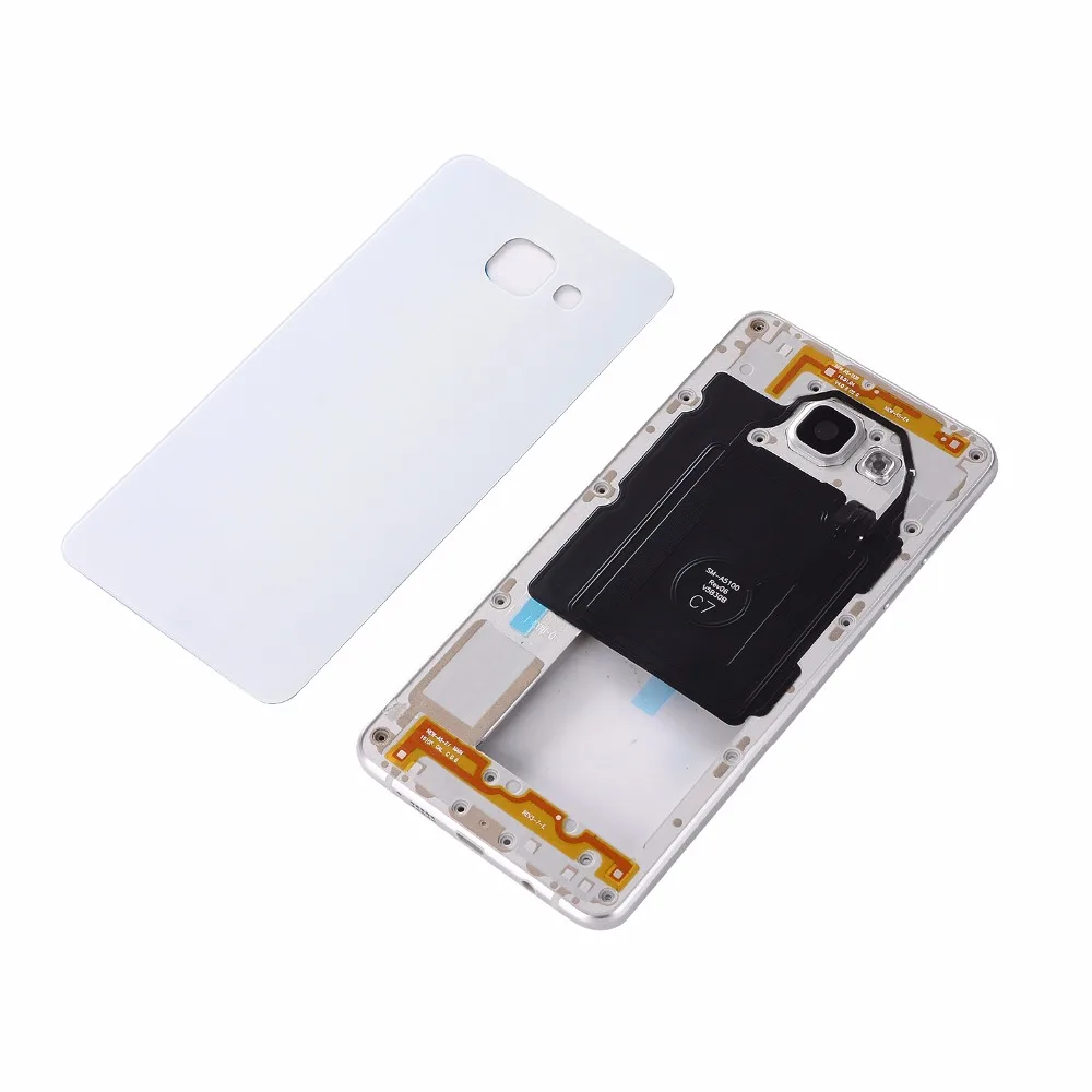 Для Samsung A5 2016 A510 A510F полностью корпус металлическая средняя рамка Задняя