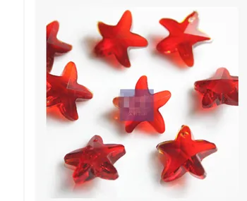 

A11 Crystal chandelier parts crystal pendants 14mm single hole starfish DIY jewelry material bead curtain hanging beads