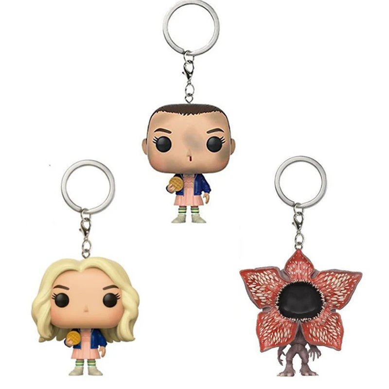 Странные Вещи брелок фигурку игрушки Eleven с eggos Demogorgon модель виниловые куклы