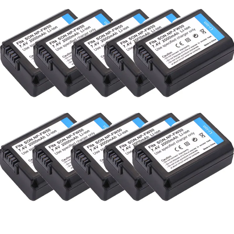 

10pc/lot NP-FW50 NP FW50 NPFW50 Battery for Sony Alpha A33 A35 A37 SLT-A33 SLT-A35 SLT-A37 SLT-A37K SLT-A37M SLT-A55 SLT-A55V