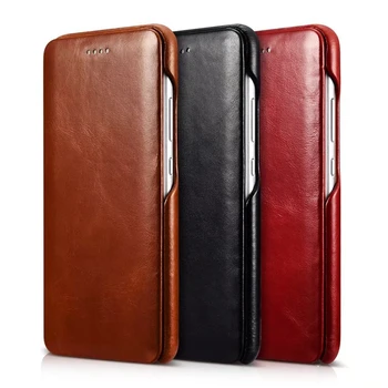 

ICARER Vintage Premium Genuine Leather High Grade Vintage Flip Cover Case For Huawei P10 Handmade Real Leather Case