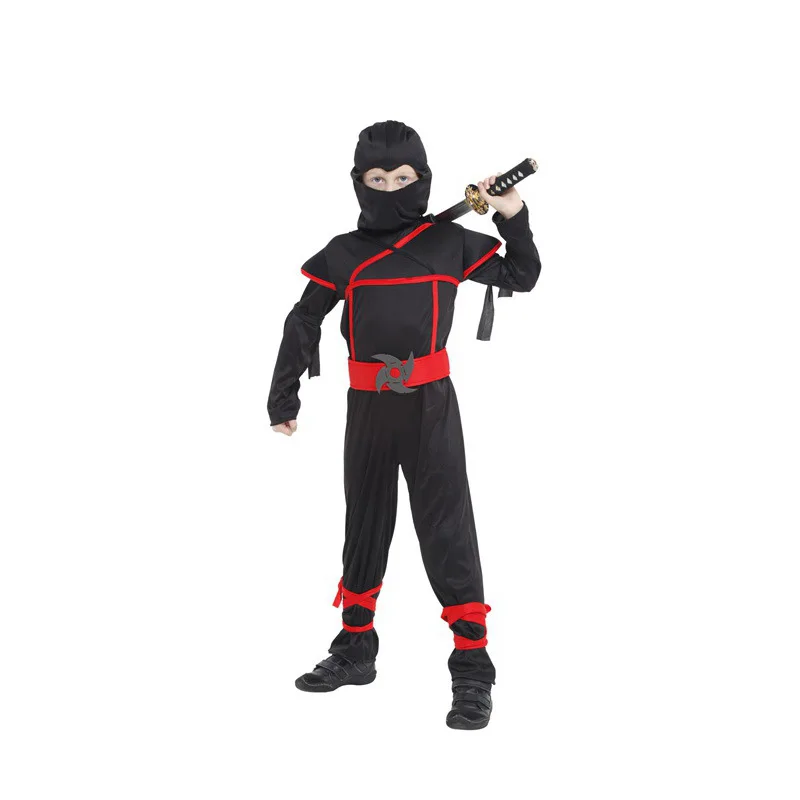 Stealth Ninja Jongens Kostuum Kind samurai warrior Anime Cosplay Fancy dress voor Carnaval of Halloween party dressing up