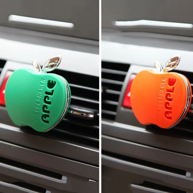 

New Apple Shape Car Air Conditioning Vent Perfume Air Freshener Fragrance BLD Car Acessories Drop Shipping